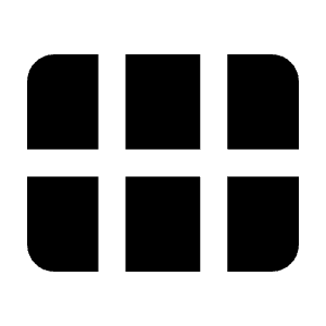 Calendar View Month Fill Icon from Rounded Fill - Streamline Material Free Set