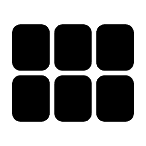 Calendar View Month Fill Icon from Outlined Fill - Material Symbols Set