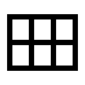 Calendar View Month Icon from Sharp Line - Material Symbols Set