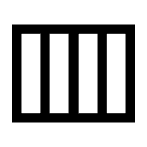 Calendar View Week Icon from Sharp Line - Material Symbols Set