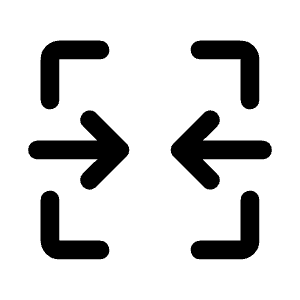 Cell Merge Fill Icon from Rounded Fill - Material Symbols Set
