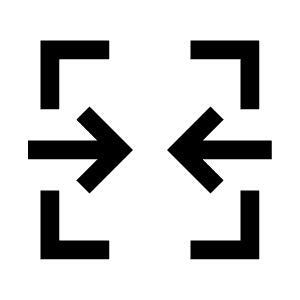 Cell Merge Icon from Sharp Line - Material Symbols Set