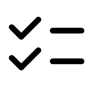 Checklist Fill Icon from Rounded Fill - Material Symbols Set
