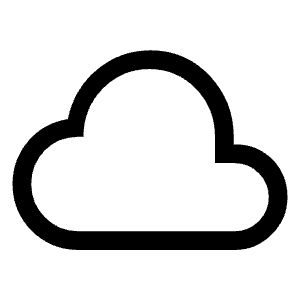 Cloud Icon from Rounded Line - Material Symbols Set
