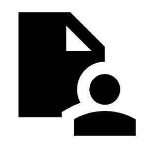 Contact Page Fill Icon from Sharp Fill - Streamline Material Free Set