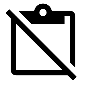 Content Paste Off Icon from Outlined Line - Material Symbols Set