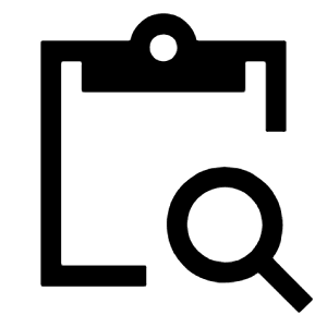 Content Paste Search Fill Icon from Sharp Fill - Material Symbols Set