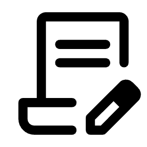 Contract Edit Icon from Rounded Line - Material Symbols Set