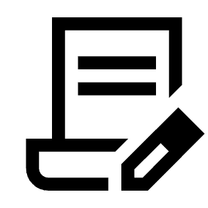 Contract Edit Icon from Sharp Line - Material Symbols Set