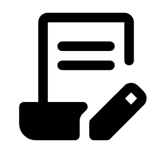 Contract Edit Fill Icon from Rounded Fill - Material Symbols Set