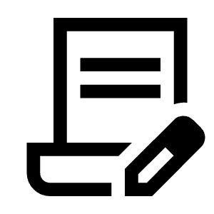 Contract Edit Icon from Outlined Line - Material Symbols Set