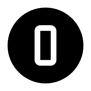 Counter 0 Fill Icon from Rounded Fill - Material Symbols Set