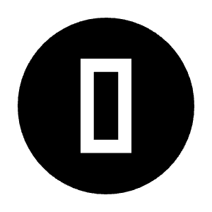 Counter 0 Fill Icon from Sharp Fill - Material Symbols Set