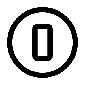Counter 0 Icon from Rounded Line - Material Symbols Set
