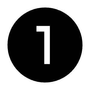 Counter 1 Fill Icon from Sharp Fill - Material Symbols Set