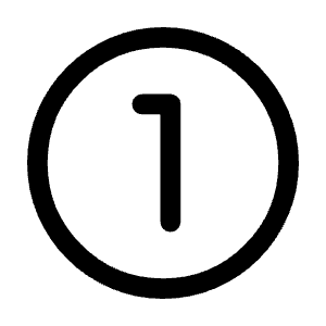 Counter 1 Icon from Rounded Line - Material Symbols Set