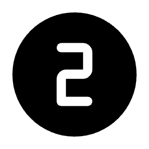 Counter 2 Fill Icon from Rounded Fill - Material Symbols Set