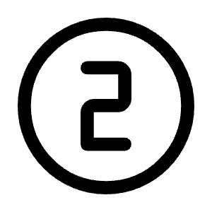 Counter 2 Icon from Rounded Line - Material Symbols Set