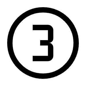 Counter 3 Icon from Outlined Line - Material Symbols Set