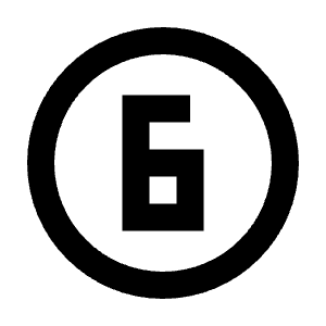 Counter 6 Icon from Sharp Line - Material Pro Free Set