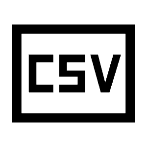Csv Icon from Sharp Line - Material Symbols Set