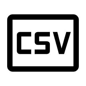Csv Icon from Outlined Line - Material Symbols Set