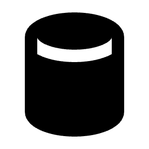 Cylinder Shape Fill Icon from Sharp Fill - Streamline Material Free Set