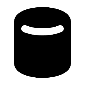 Cylinder Shape Fill Icon from Rounded Fill - Streamline Material Free Set