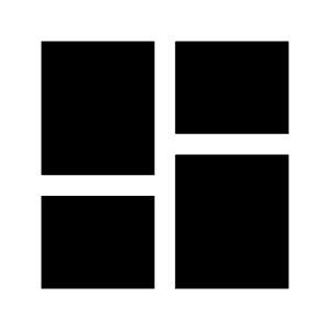 Dashboard Fill Icon from Sharp Fill - Material Symbols Set