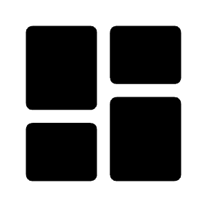 Dashboard Fill Icon from Rounded Fill - Material Symbols Set