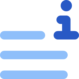 Data Info Description Icon from Core Flat Set