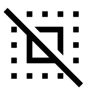 Deselect Fill Icon from Sharp Fill - Material Symbols Set