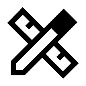 Design Services Icon from Sharp Line - Material Symbols Set