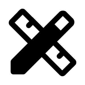 Design Services Fill Icon from Rounded Fill - Material Symbols Set