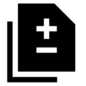 Difference Fill Icon from Sharp Fill - Material Symbols Set