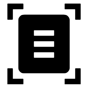 Document Scanner Fill Icon from Outlined Fill - Material Symbols Set