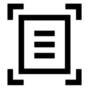 Document Scanner Icon from Sharp Line - Material Symbols Set