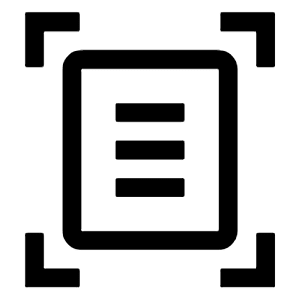 Document Scanner Icon from Outlined Line - Material Symbols Set