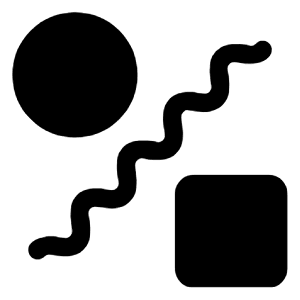 Draw Abstract Fill Icon from Outlined Fill - Material Symbols Set