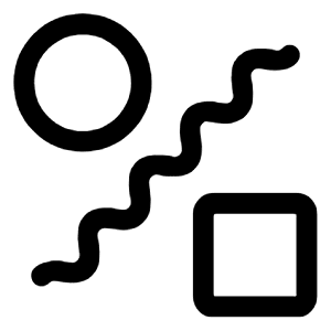 Draw Abstract Icon from Rounded Line - Material Symbols Set