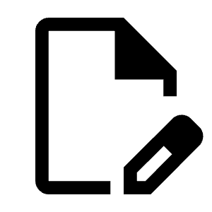 Edit Document Icon from Outlined Line - Material Symbols Set