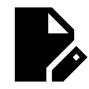 Edit Document Fill Icon from Sharp Fill - Material Symbols Set