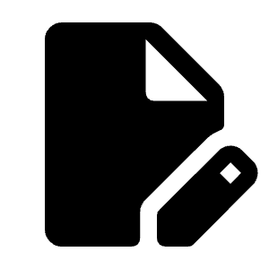 Edit Document Fill Icon from Rounded Fill - Material Symbols Set