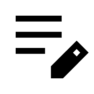 Edit Note Fill Icon from Sharp Fill - Material Symbols Set