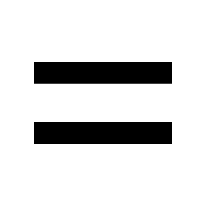 Equal Icon from Outlined Line - Material Symbols Set