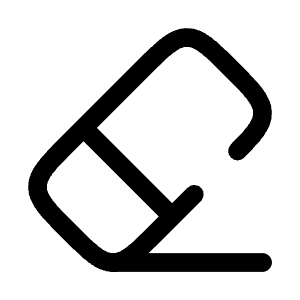 Eraser Icon from Solar Broken Set