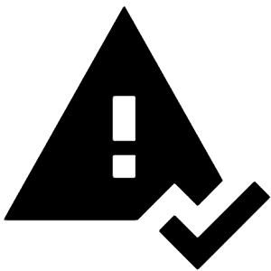 Error Check Fill Icon from Sharp Fill - Streamline Material Free Set