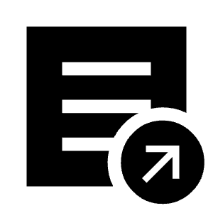 Export Notes Fill Icon from Sharp Fill - Material Symbols Set