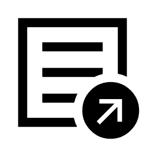 Export Notes Icon from Sharp Line - Material Symbols Set