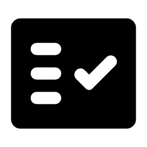 Fact Check Fill Icon from Rounded Fill - Material Symbols Set